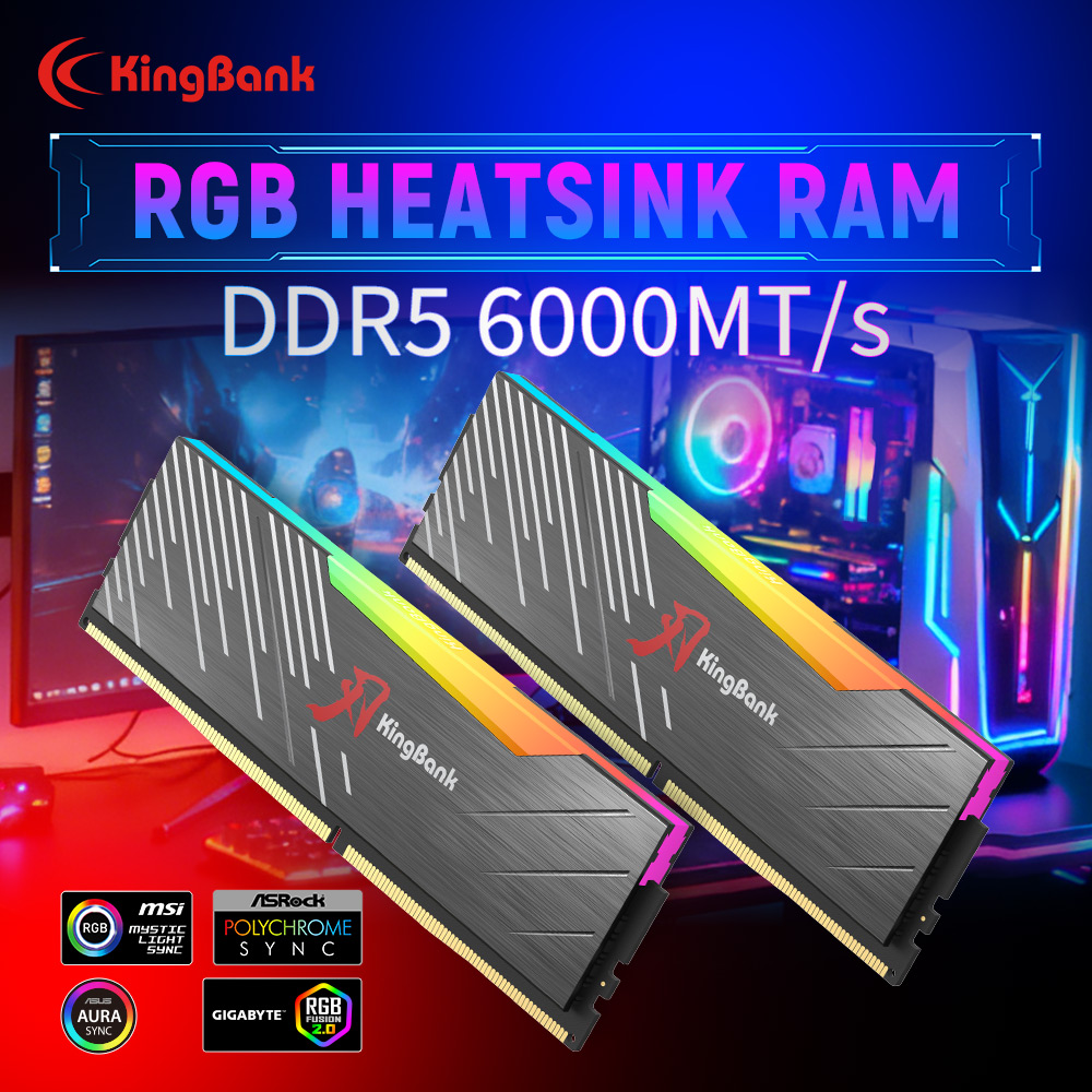 Ddr5 64Gb - KingBank KRRB DDR5 RGB Serie SoarBlade