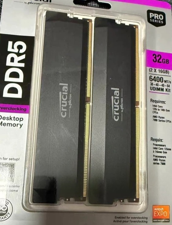 Kit RAM DDR5 da 32GB 6000MHz,  - Ddr5 6000Mhz recensione e prezzo