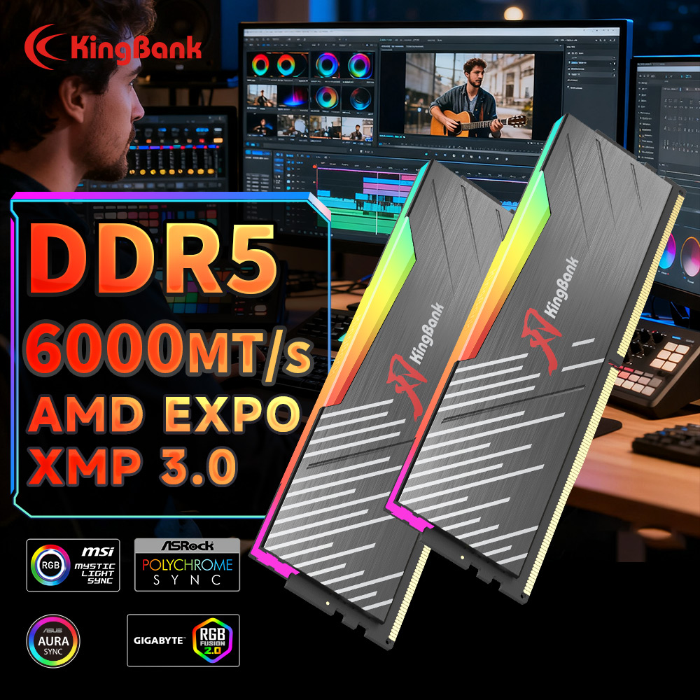 KingBank KRRB DDR5 RGB 16GB /1 - Ddr5 6000Mhz recensione e prezzo